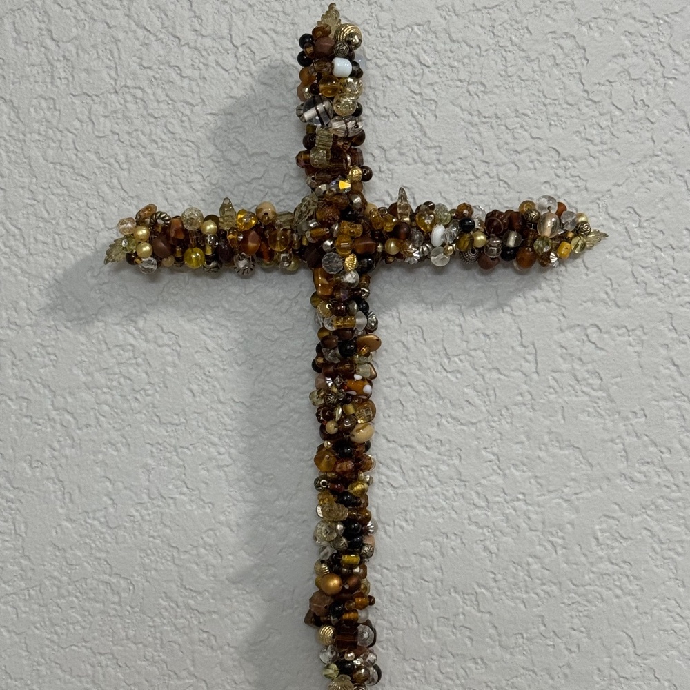 Wired Beaded Cross